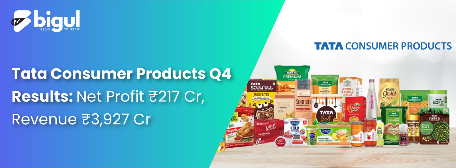 Tata Consumer Products Q4 Results: Net Profit ₹217 Cr, Revenue ₹3,927 Cr